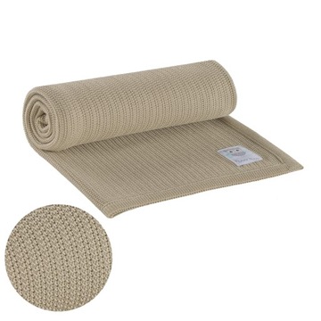 DUŻY koc kocyk butelkowy zielony 100x120 bambus 100% bambusowy PREMIUM