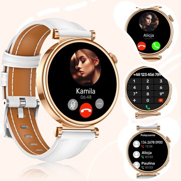 Zegarek Smartwatch damski 3 Paski Rozmowy PL Menu Ciśnienie Sms Dla Kobiety