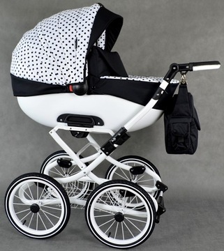 КЛАССИЧЕСКАЯ ДЕТСКАЯ КОЛЯСКА 4В1 МНОГОФУНКЦИОНАЛЬНАЯ РЕТРО Roys 3в1 + база Isofix