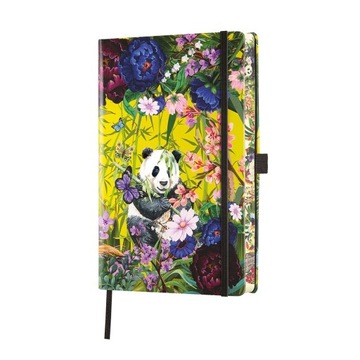 Elegancki włoski notes planer Castelli Milano A5 PANDA w linie na prezent