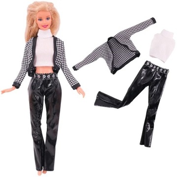 UBRANKA STYLOWY KOMPLET ZESTAW DLA LALKI BARBIE