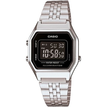 ZEGAREK DAMSKI CASIO LA680WA-1B VINTAGE + BOX + GRAWER