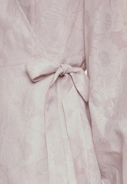 Sukienka koktajlowa kopertowa w kwiaty, fiolet Selected Femme 36