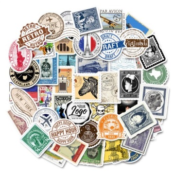 PHONE TABLET STICKERS MIX RETRO 50шт