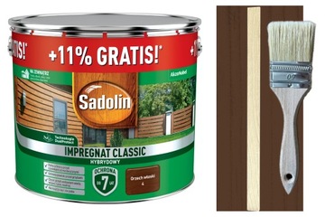 SADOLIN Wydajny Impregnat Do Drewna CLASSIC Orzech Włoski 9L + 1L GRATISY!