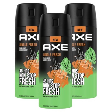 Axe Jungle Fresh Dezodorant w aerozolu dla mężczyzn 3x150 ml