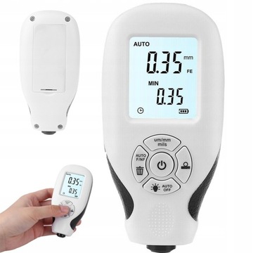 MIERNIK TESTER CZUJNIK GRUBOŚCI LAKIERU HW-300 LCD