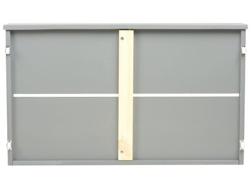 ŁÓŻKO PIĘTROWE Z SZUFLADAMI DREWNIANE 90 X 200 CM SZARE REGAT