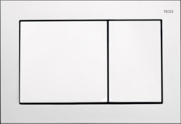 TECE BASE PRZYCISK SPŁUKUJĄCY WC PŁYTKA GUZIK BIAŁY POŁYSK