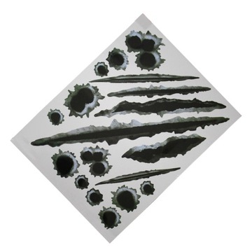 Модифицированные автомобильные наклейки с царапинами