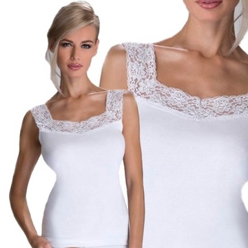 Koszulka z koronką Eldar Arietta biały M