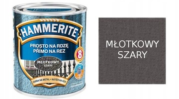 HAMMERITE FARBA NA RDZĘ SZARY MŁOTKOWY 2,5L