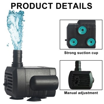 USB MINI POMPKA WODY CIECZY ZATAPIALNA 200L/H IPX8