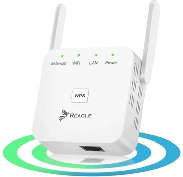 WZMACNIACZ SYGNAŁU WIFI 2.4 GHz 802.11n REAPETER 300MB/S EXTENDER Wi-Fi