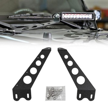 MOCOWANIE ŚWIATEŁ NA MASCE 10,5'' JEEP WRANGLER JK