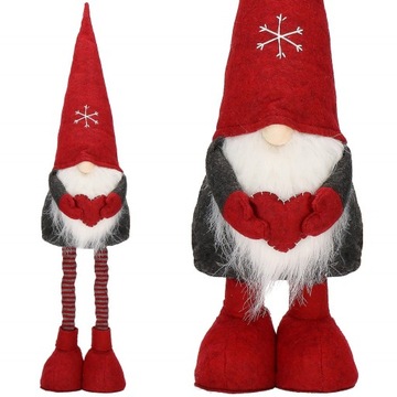 Гном Дед Мороз большой ТЕЛЕСКОПИЧЕСКИЙ РОЖДЕСТВЕНСКИЙ ГНОМ под елку УКРАШЕНИЕ