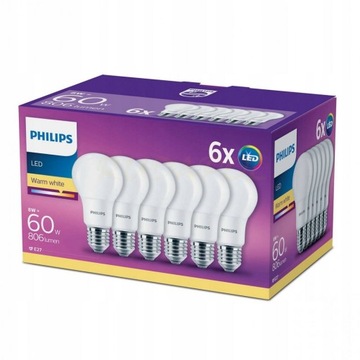 Żarówka LED E27 8W = 60W PHILIPS 8718696586310