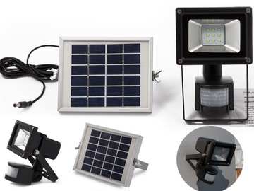 LAMPA LED HALOGENOWA SOLARNA COB