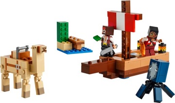 LEGO Minecraft 21259 Пиратский корабль Круизный кальмар Верблюд 2 пирата