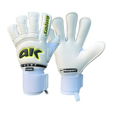 Rękawice bramkarskie dziecięce 4Keepers Champ Carbo VI białe 10.5