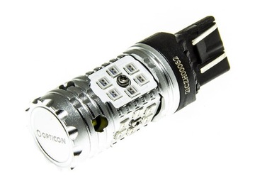 Żarówka LED W21/5W T20 7443 12V DC CANBUS Czerwony