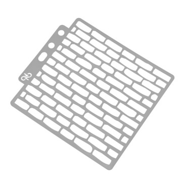 Трафарети для оздоблення і малювання з екологічного пластику сірі
