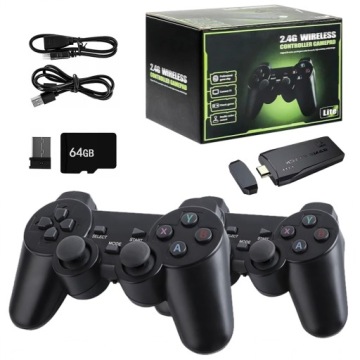 Televizní Hra Mini Retro Hdmi Konzole 10 Emulátorů 38000 Her 2 Pady