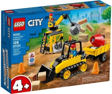 Klocki LEGO City 60252 - Buldożer budowlany