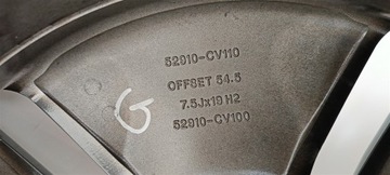 DISK KIA EV6 GT 19 PALCŮ 7.5J ET54.5 52910-CV110