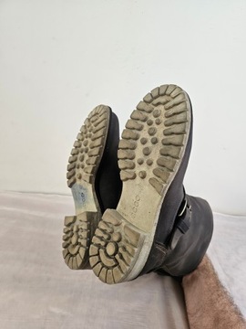 Buty niskie kozaki saszki skórzane ECCO Hydromax r. 37 wkł 24 cm