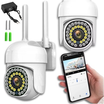 KAMERA WIFI IP SMART 1080p OBROTOWA FULL HD APLIKACJA NA ZEWNĄTRZ WEWNĄTRZ