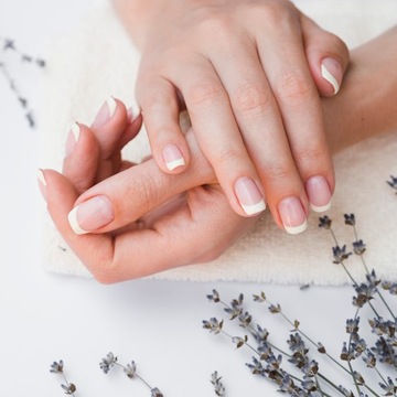 Шаблон для украшения ногтей, французский маникюр, трафарет F