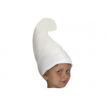 CZAPKA SMERFETKA SMERF BIAŁA SMERFA USZKOD