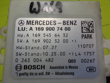 MERCEDES W169 FACELIFT 2.0 CDI 11R MODUL PARKOVÁNÍ PDC A1695456432