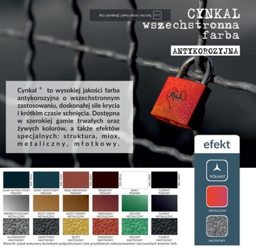 Кровельная краска CYNKAL 10L GLOSS BLACK 9005