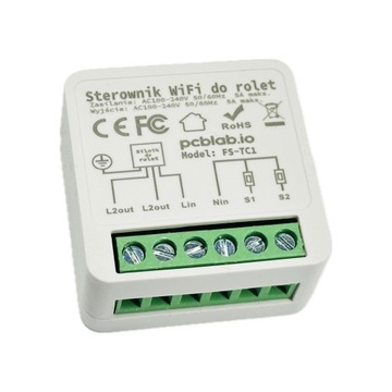 Sterownik rolet Tuya Smart Life biały 46x46x18 mm