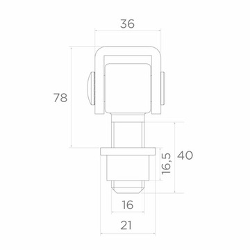 Регулируемая петля из стали M16 для сварки.
