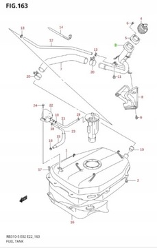 SUZUKI IGNIS II 04-07 - RURA WLEWU PALIWA