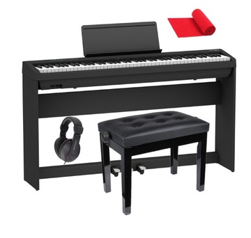 ROLAND FP-30X czarne pianino +STATYW PEDAŁY ŁAWA