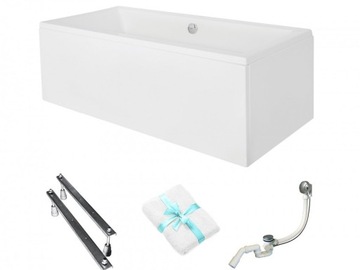 WANNA QUADRO 165x75 BESCO + OBUDOWA + SYFON!