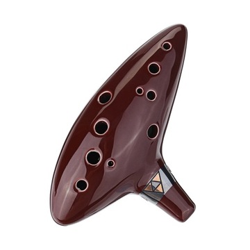 12 Holes Alto C Zelda Ocarina Ceramic Vessel Flute