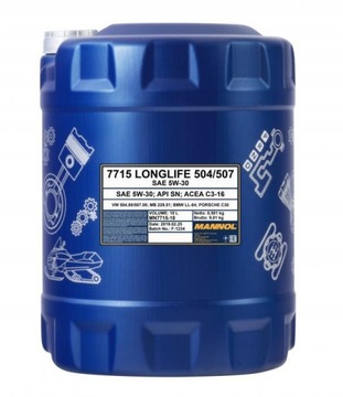 10 litrów 5W30 olej Mannol 504.00 507.00 API SN, ACEA C3 ORYGINAŁ