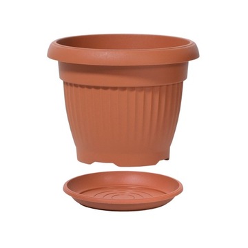 Doniczka TERRA DCE55 Terakota + podstawka