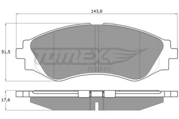 КОЛОДКІ ГАЛЬМІВНІ ПЕРІД DAEWOO LANOS 