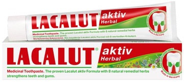 LACALUT AKTIV HERBAL PASTA DO ZĘBÓW 75ML ZIOŁOWA
