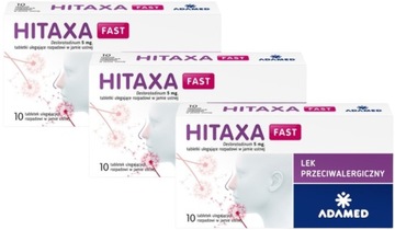 HITAXA FAST 5 mg lek na alergię Adamed 3x10 tabletek