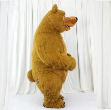 GIGANT 2,6m Miś Niedźwiedź kostium dmuchany z baterią i ładowarką