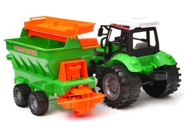 Traktor z przyczepą rozrzutnikiem Schemat 4944