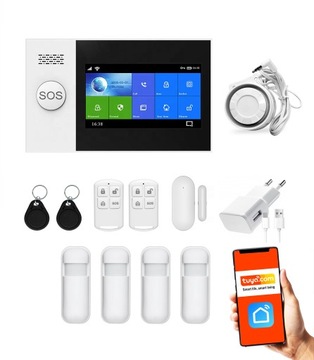 Bezprzewodowy alarm GSM WiFi SMS aplikacja TUYA pl