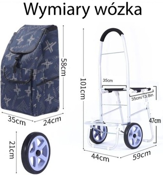 Тележка для покупок SitGo со стульчиком и сиденьем